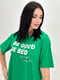 Повсякденна зелена футболка English | 6812722 | фото 5
