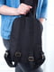 Чорний рюкзак з джинсової тканини | 6812729 | фото 3