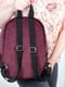 Бордовий вельветовий рюкзак | 6812733 | фото 5