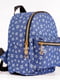 Блакитний джинсовий рюкзак із зірками | 6812737 | фото 8
