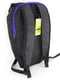 Повсякденний рюкзак чорного кольору з синьою блискавкою | 6812777 | фото 4