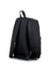 Чорний рюкзак з білим вишитим принтом | 6812840 | фото 3