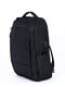 Чорний рюкзак з відділенням під ноутбук із USB входом | 6812877 | фото 3