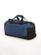 Практична дорожня сумка з непромокаємої тканини синього кольору | 6812886 | фото 2
