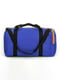 Яскрава синього кольору тканинна спортивна сумка | 6812888 | фото 2