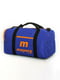 Яскрава синього кольору тканинна спортивна сумка | 6812888 | фото 3