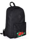 Чорний міський рюкзак із малюнком -вишивкою | 6812913 | фото 2