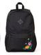 Чорний міський рюкзак з вишивкою-малюнком | 6812922