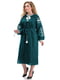 Платье-вышиванка "Ивана-Купала" бутылочно-зеленого цвета | 6394086 | фото 2