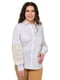 Котонова біла сорочка з пісочною вишивкою | 6812956 | фото 2