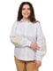 Котонова біла сорочка з пісочною вишивкою | 6812956 | фото 3