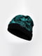 Легка зимова шапка бірюзового кольору з принтом | 6813361 | фото 2