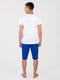 Піжама: біла футболка та сині шорти | 6813374 | фото 2