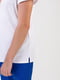 Піжама: біла футболка та сині шорти | 6813374 | фото 3