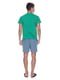 Піжама: зелена футболка та сині шорти | 6813378 | фото 2