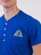 Піжама: синя футболка та сірі шорти | 6813382 | фото 3