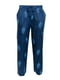 Піжама синя: однотонна футболка та штани в принт | 6813422 | фото 4