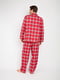 Піжама червона у клітинку: сорочка та штани | 6813426 | фото 2