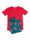 Піжама червоно-сіра з принтом піратського корабля: футболка та штани | 6813434 | фото 4