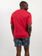 Піжама червоно-сіра з принтом піратського корабля: футболка та шорти | 6813435 | фото 2