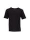 Піжама чорна: однотонна футболка та шорти з принтом акули | 6813448 | фото 3