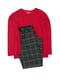 Піжама червоно-зелена: лонгслів та штани | 6813465 | фото 3
