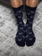Шкарпетки темно-синій з принта | 6813996