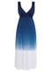 Плаття пляжне Aurora сине з глибоким принтом | 6814867 | фото 4