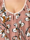 Довга нічна сорочка Audrey з квітковим принтом | 6815419 | фото 3