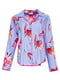 Піжама бузкова з квітковим принтом: сорочка та штани | 6815442 | фото 3
