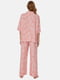 Піжама рожева в принт: сорочка та штани | 6815459 | фото 4