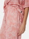 Піжама рожева в принт: сорочка та штани | 6815459 | фото 5