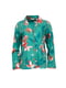 Піжама зелена із квітковим принтом: сорочка та штани | 6815486 | фото 3