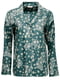 Піжама зелена з принтом леопарда: сорочка та штани | 6815506 | фото 3
