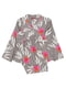 Піжама сіра з квітковим принтом: сорочка та штани | 6815556 | фото 4