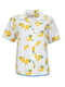 Піжама молочного кольору із лимонним принтом: сорочка та штани | 6815593 | фото 3