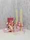 Набір весільних свічок з вощини “Сімейне вогнище” (3 шт.) | 6703477 | фото 3