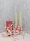 Набір весільних свічок з вощини “Сімейне вогнище” (3 шт.) | 6703477 | фото 4