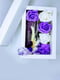 Подарунковий набір: свічка ручної роботи та 5 мильних троянд | 6816936 | фото 2