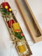Великодня свічка ручної роботи із вощини з декором в упаковці (26 см) | 6816948 | фото 3
