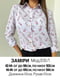 Біла блуза з квітковим принтом на гудзиках | 6816291 | фото 7