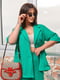 Зелений лляний костюм: сорочка і штани | 6816389 | фото 2