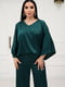Костюм з шовку Армані зелений: блуза і штани | 6816394 | фото 3