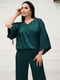 Костюм з шовку Армані зелений: блуза і штани | 6816394 | фото 4