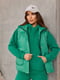Зелений костюм-трійка: жилет, худі та джогери | 6816409 | фото 2