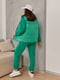 Зелений костюм-трійка: жилет, худі та джогери | 6816409 | фото 4