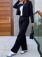 Чорний костюм-двійка: жакет і штани | 6816490 | фото 9