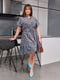 Коричнево-блакитна сукня А-силуету на кулісці | 6816557 | фото 4
