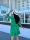 Зелена сукня А-силуету з оборкою | 6816560 | фото 2