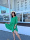 Зелена сукня А-силуету з оборкою | 6816560 | фото 4